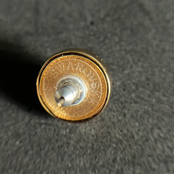 Vintage Faux Pearl Rhinestone Post Earrings - Picture 7 of 10